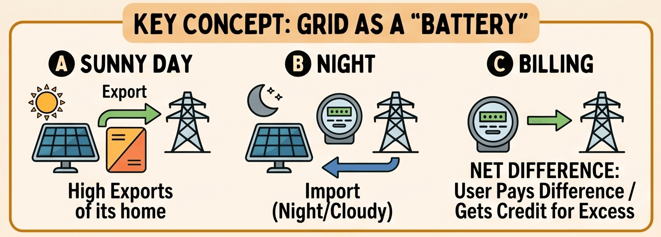 Net metering concept